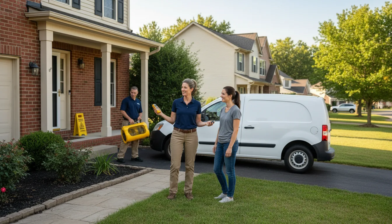 Residential water damage restoration in Chocowinity, NC